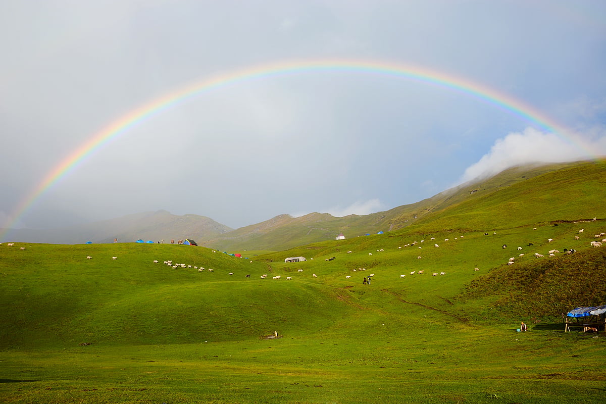 A rainbow in Bedni Bugyal