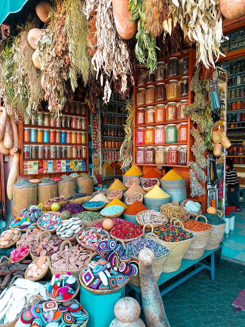 Immerse yourselves in Marrakechs bustling souks