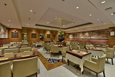 Inside view of Aaheli Restaurant
