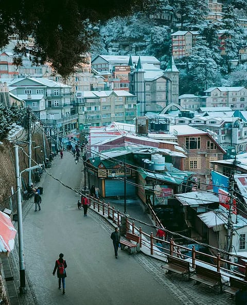 Shimla during winter
