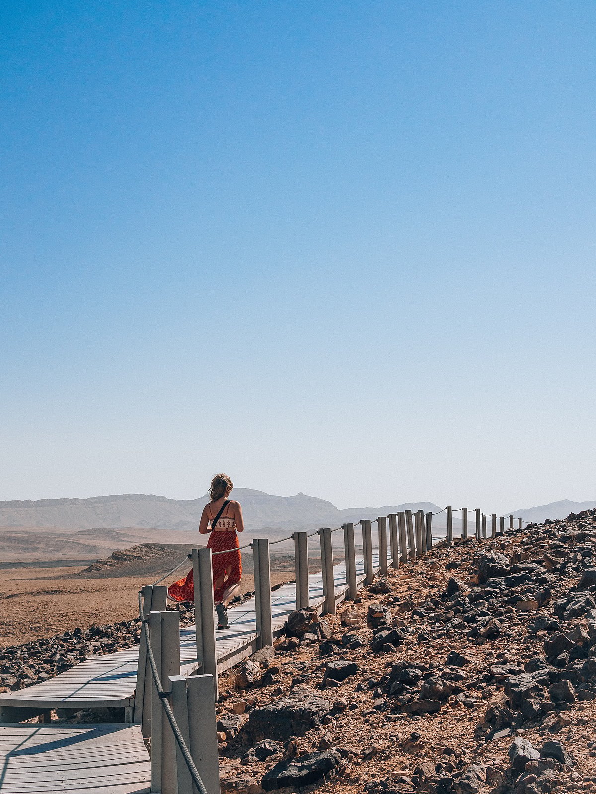 A woman on a solo trip