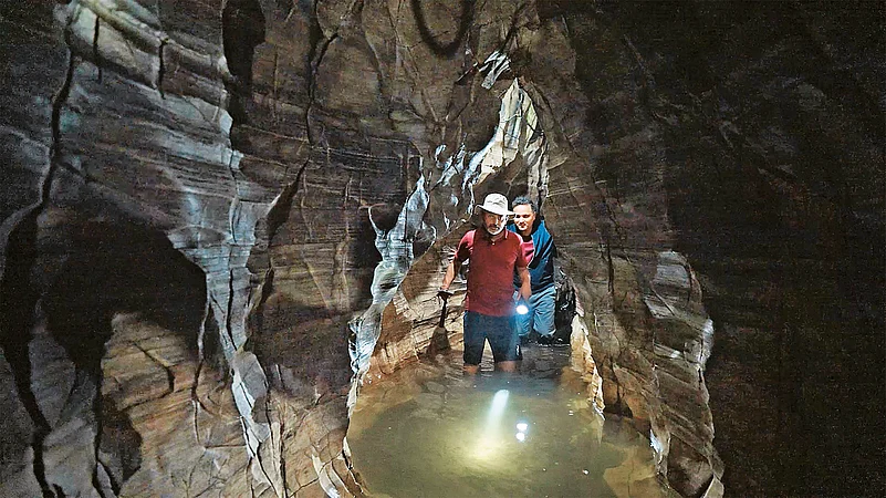 Amish and Ritesh at Gupt Godavari