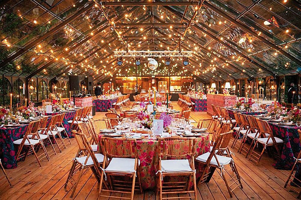 Sourcing materials locally add more character to the wedding decor