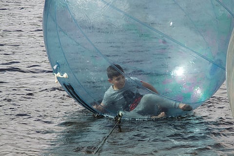 Zorbing, For representation purposes only