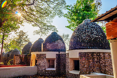 Meditation caves at Maharishi Mahesh Yogi Ashram