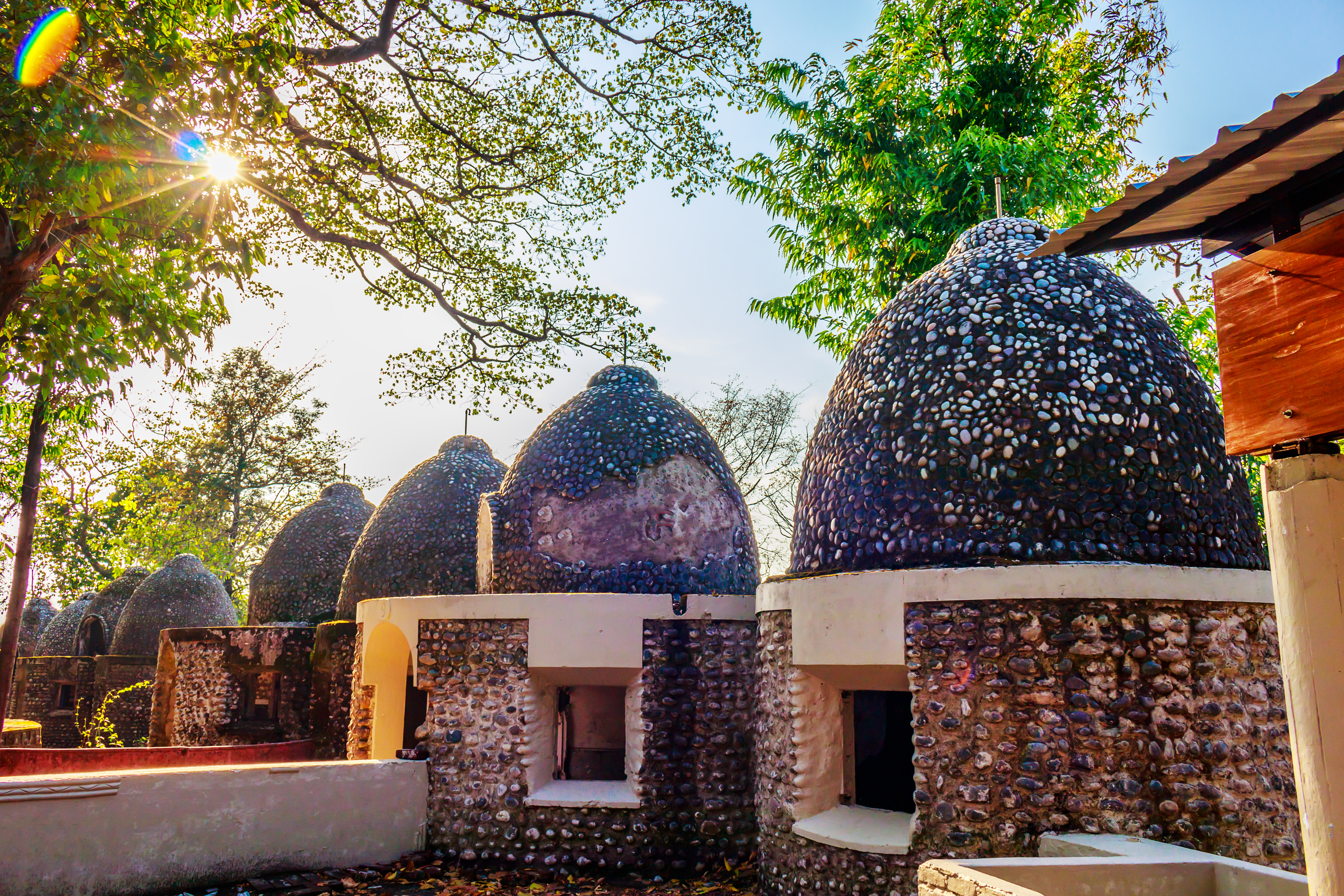 Meditation caves at Maharishi Mahesh Yogi Ashram
