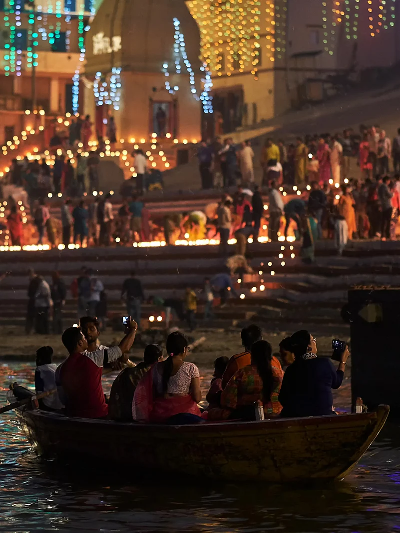 People during the Dev Deepavali