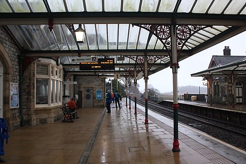 Check out the airy canopies at Grange-over-Sands station which is set on the shore of Morcambe Bay 