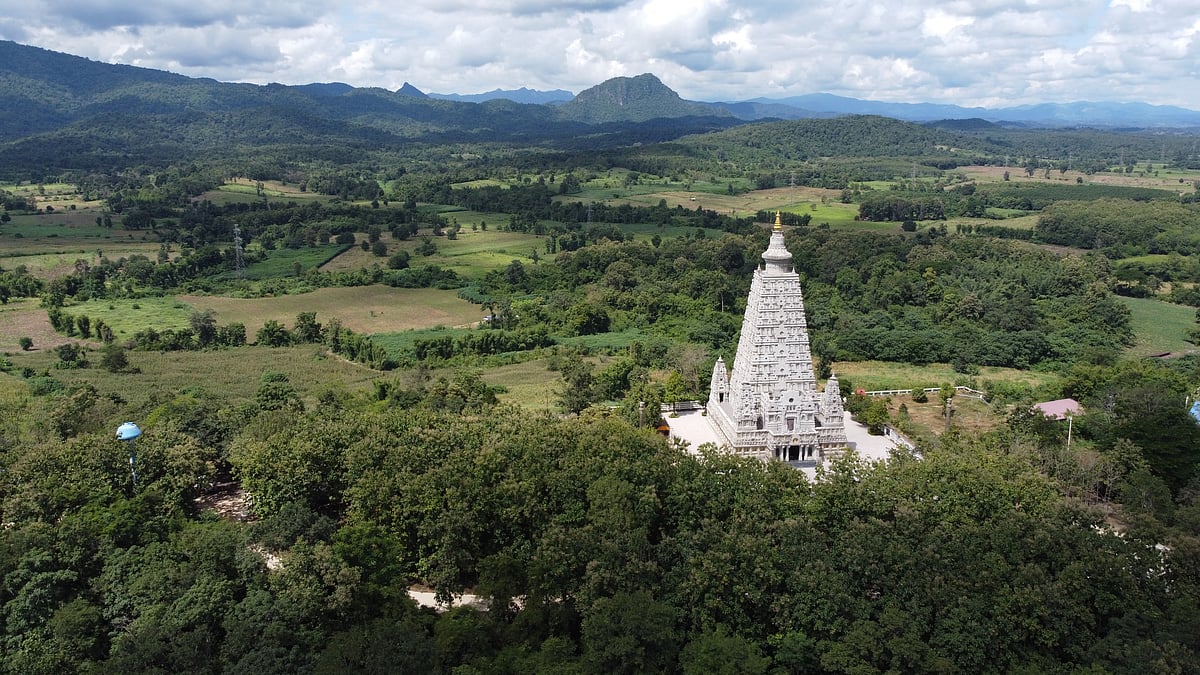 The Mahabodhi Temple in Bodh Gaya