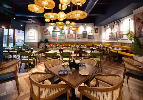 The interiors at UCH Rewind are a blend of vintage and modern