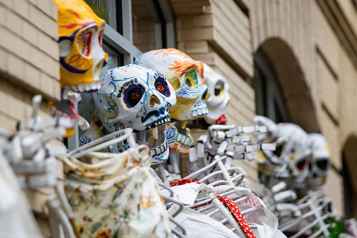 Skeletons at the New York Village Halloween Parade