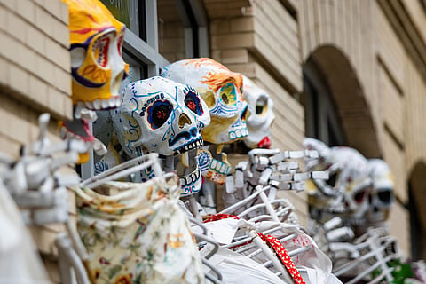 Skeletons at the New York Village Halloween Parade