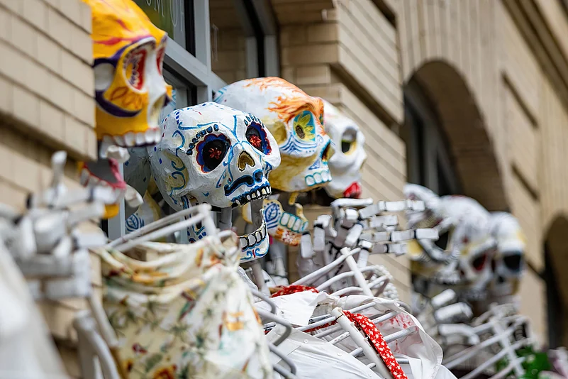Skeletons at the New York Village Halloween Parade