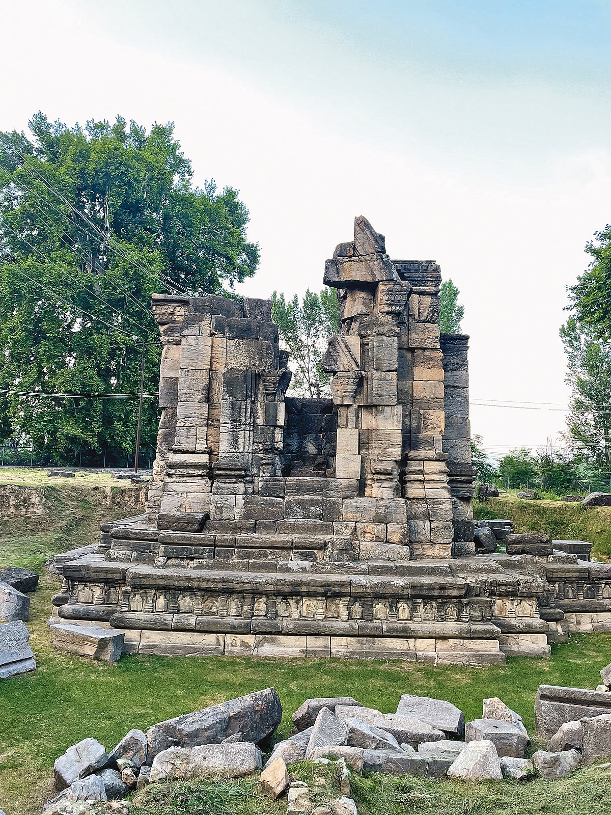 Remains of Sugandhesha temple in Pattan