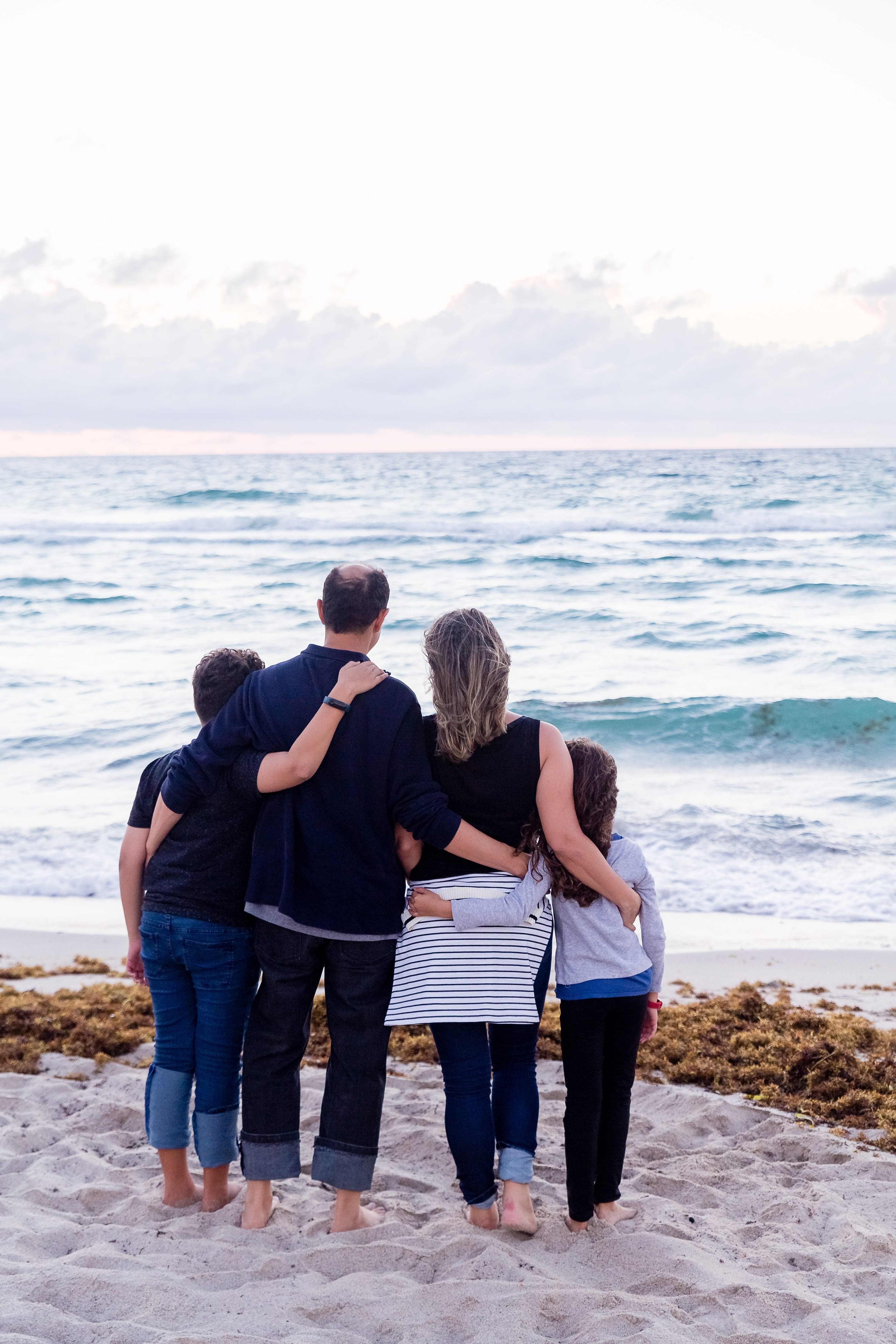 Family on a beach