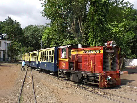 The toy train at the Neral Station