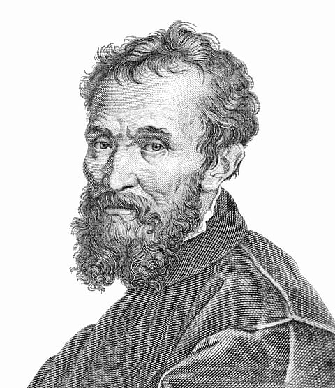 A portrait of Michelangelo