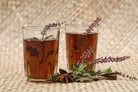 Tulsi infusion can clear up a cold 