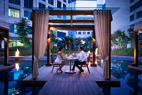 A glimpse of the hotel