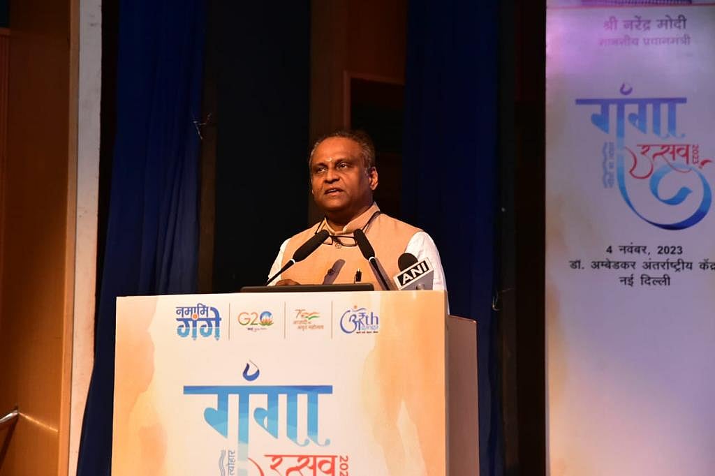 G Asok Kumar addressing the audience