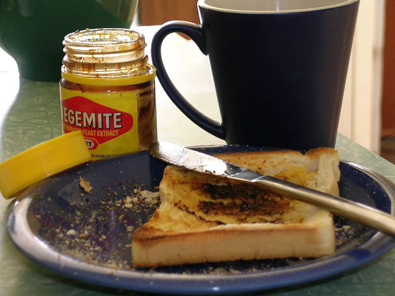 Vegemite on toast is a favourite Aussie breakfast
