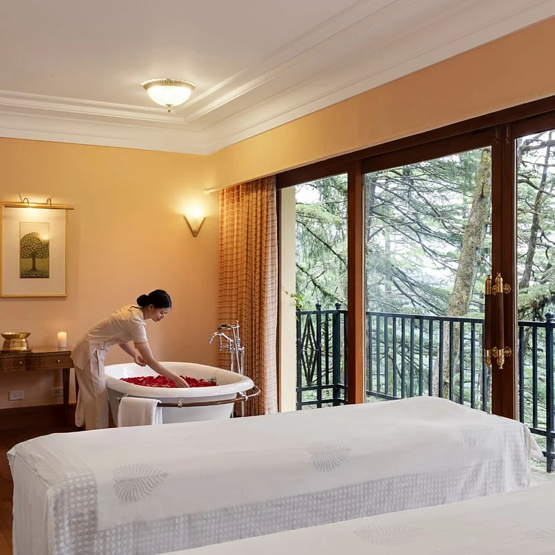 Wildflower Hall is known for stunning views and quality amenities such as the Oberoi Spa