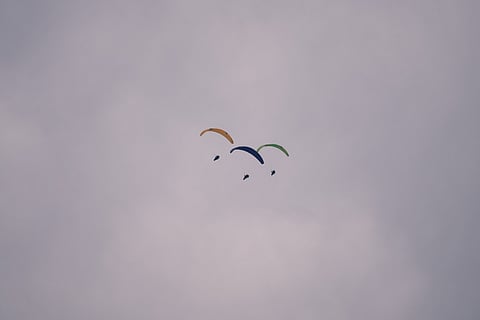 Acrobatic displays during the festival