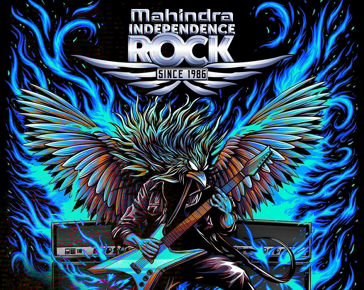 The official poster of Mahindra Independence Rock Festival 2023