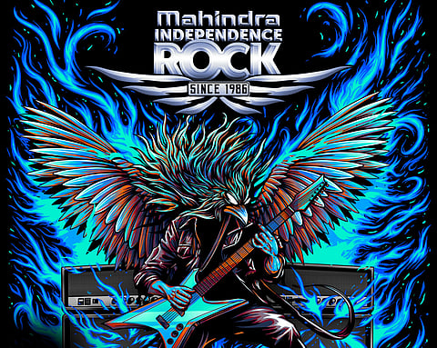 The official poster of Mahindra Independence Rock Festival 2023