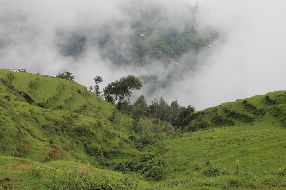 View from mountain top, Kakani