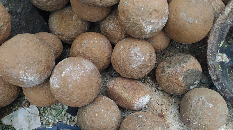 Cannonballs found in Bekal Fort