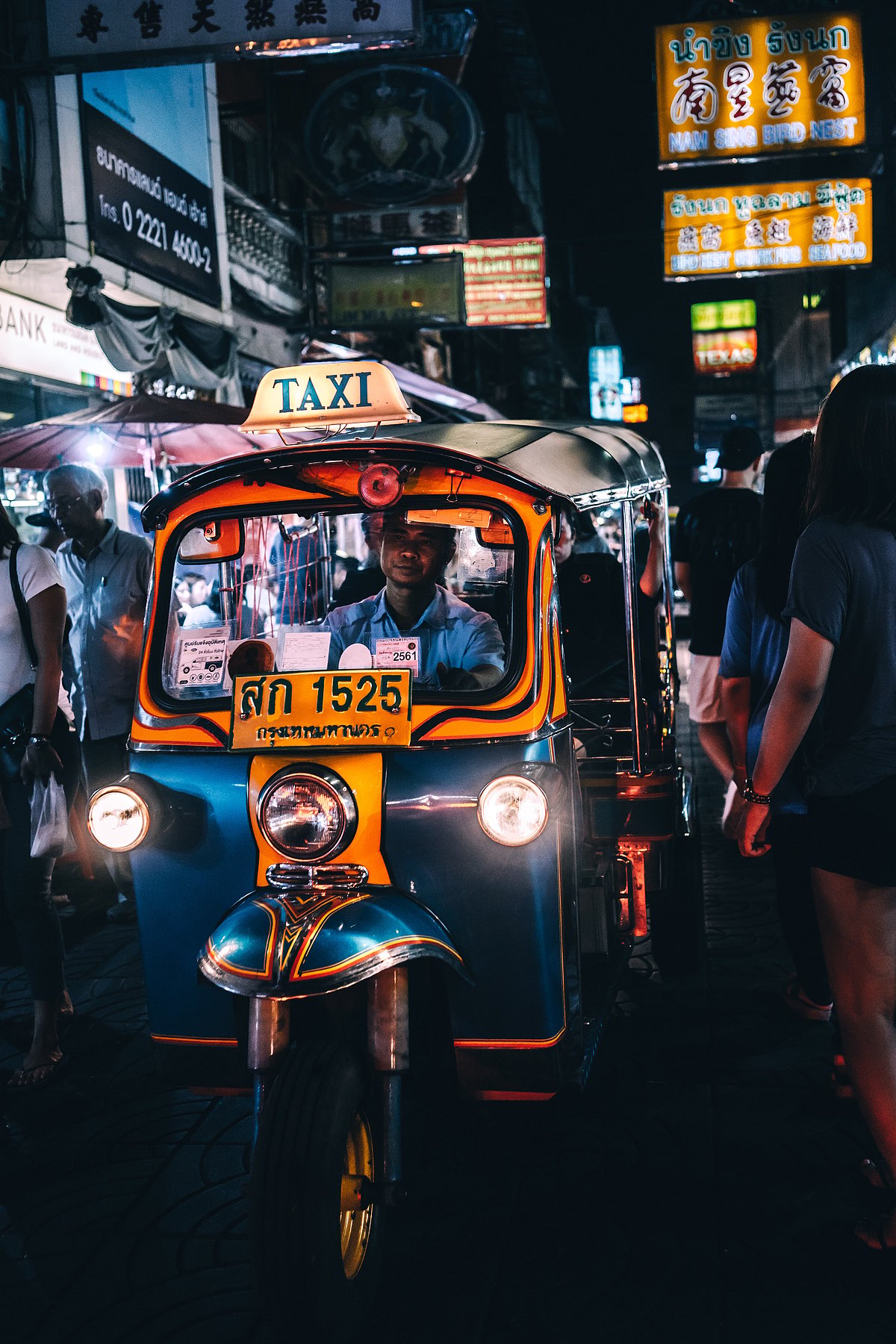 A tuk tuk in Bangkok, Thailand