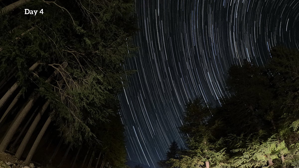 Night view of the sky