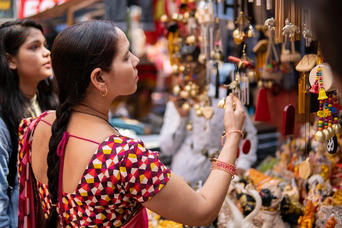 Inside the Sarojini Market