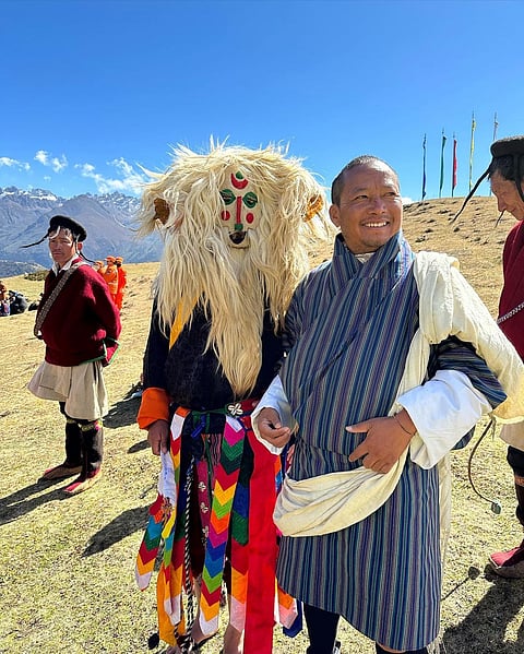 At the annual Royal Highland Festival in Laya