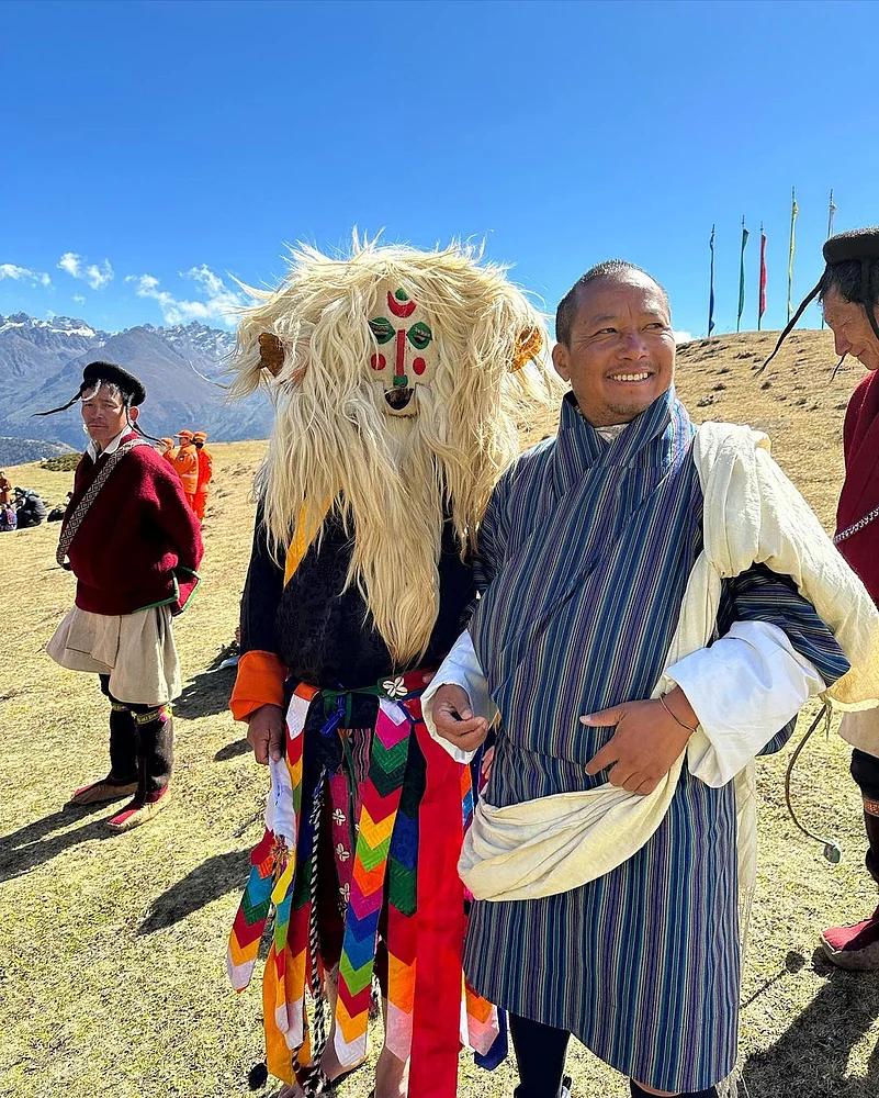 At the annual Royal Highland Festival in Laya