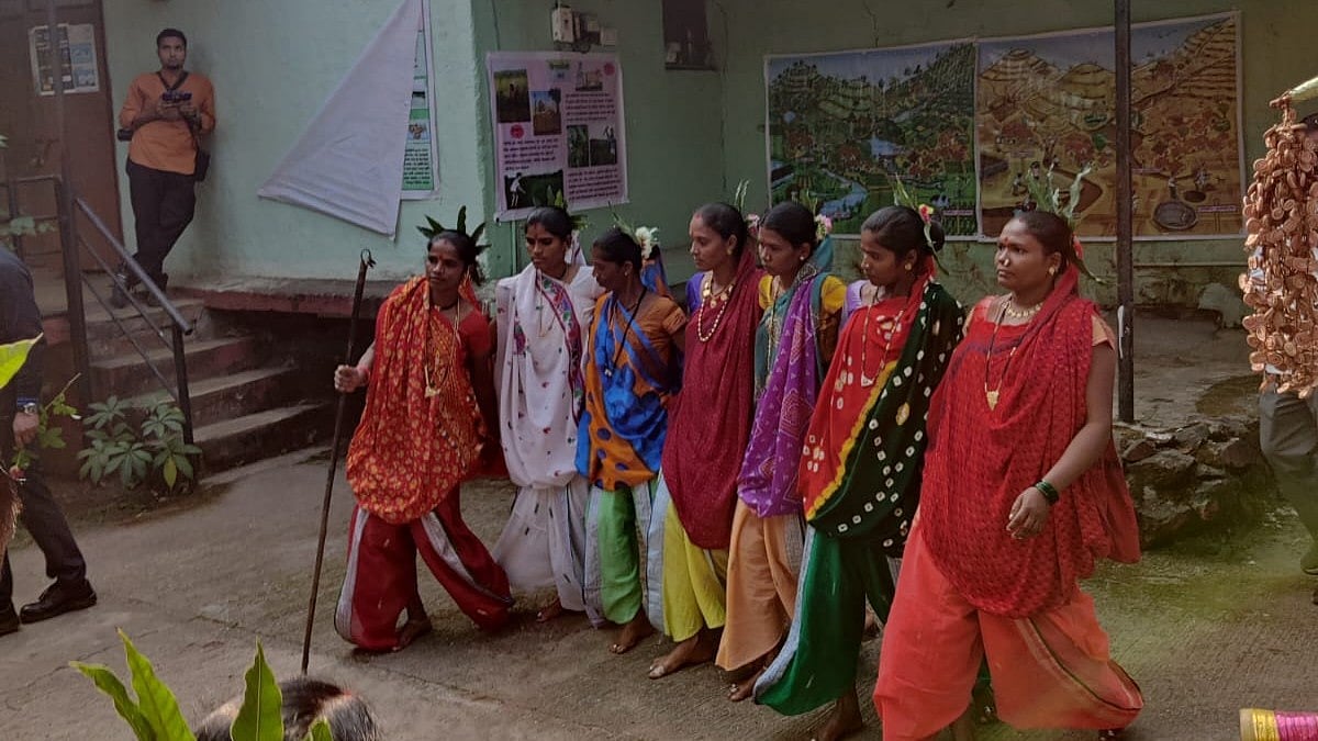 Women performing tribal dance