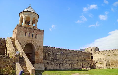 Historical Bell Tower and Stone Wall of Svetitskhoveli Cathedral