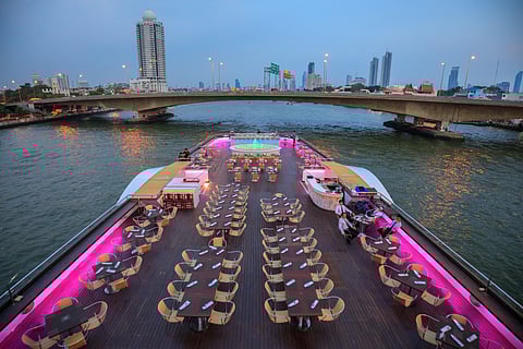 A luxury cruise on the Chao Phraya River