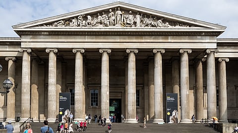 The facade of British Museum