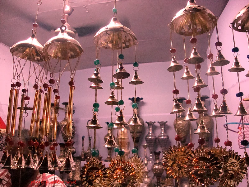 A shop at the Bali Jatra fare
