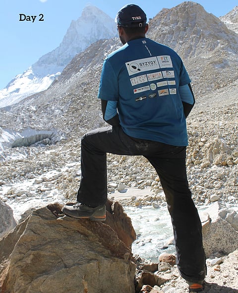 Rency at the Gaumukh summit