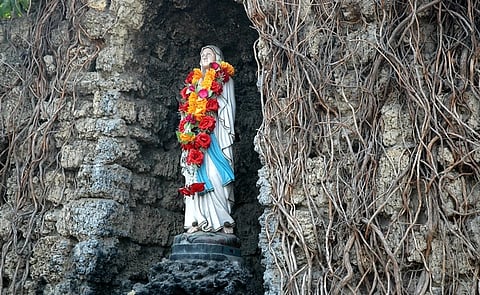 A statue on the church premises