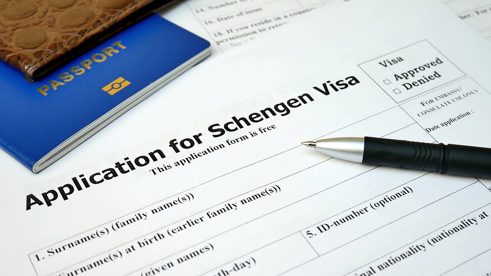 Application form for Schengen visa