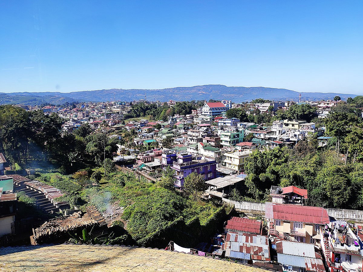 A view of Shillong from Don Bosco Museum, situated at Mawlai, Shillong.