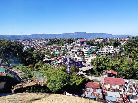 A view of Shillong from Don Bosco Museum, situated at Mawlai, Shillong.