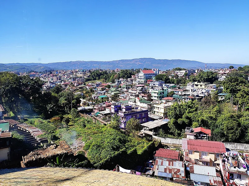 A view of Shillong from Don Bosco Museum, situated at Mawlai, Shillong.