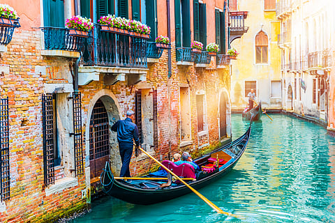 Tourists in Venice