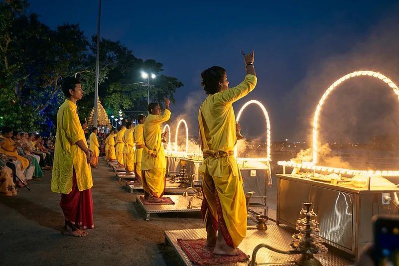 The Ganga Aarti at Babughat