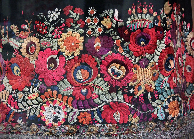 Detail -Couple from Matyó, Mezőkövesd, Borsod county 1900-10
